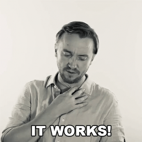 Its Working Tom Felton While Holding His Chest GIF