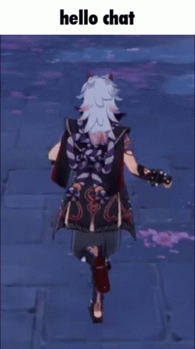 Arataki Itto Trotting Hello Chat GIF