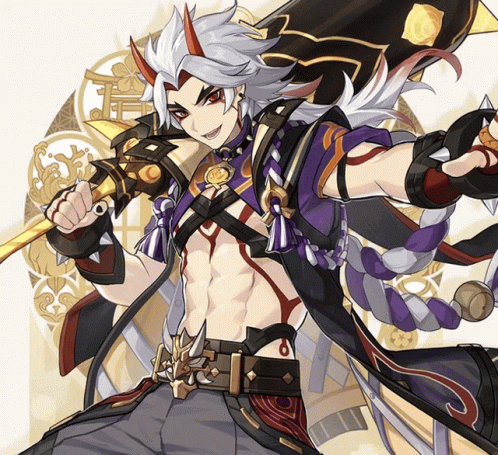 Arataki Itto Combat Ready Stance GIF