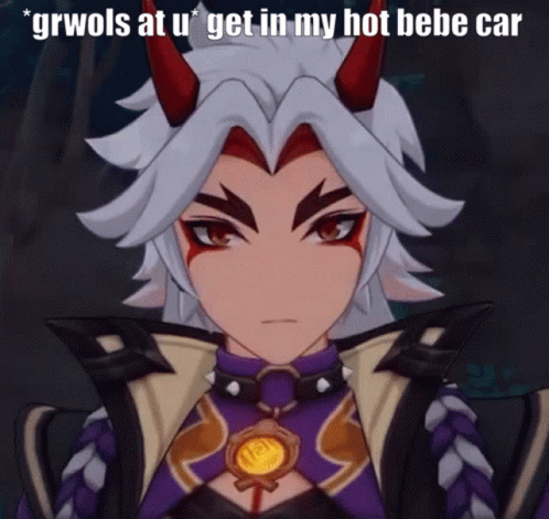 Worried Arataki Itto Close Up Reaction GIF