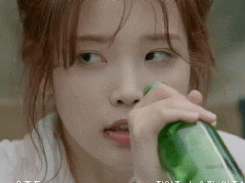 Iu Drunk Glare GIF