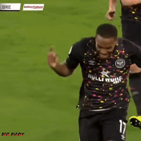 Ivan Toney Excited Fist Pump Celebration GIF