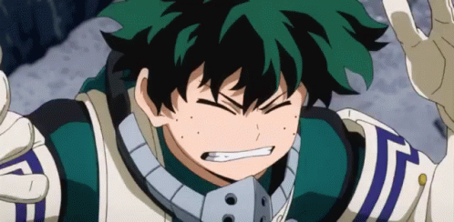 Izuku Midoriya Having Headache GIF