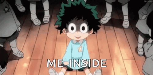 Izuku Midoriya Surrounded By People GIF