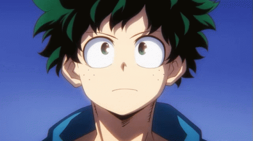 Izuku Midoriya Waving Hair GIF