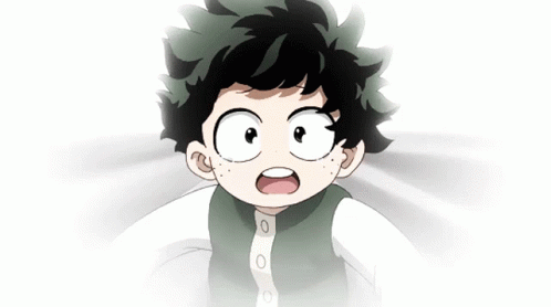 Running Little Izuku Midoriya GIF