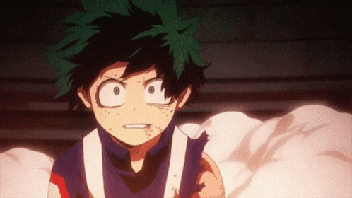 Izuku Midoriya Surrounded By Smoke GIF