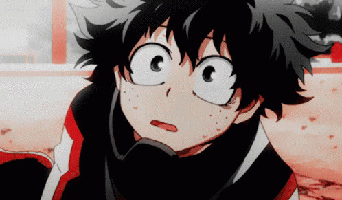 Izuku Midoriya Shocked Reaction GIF