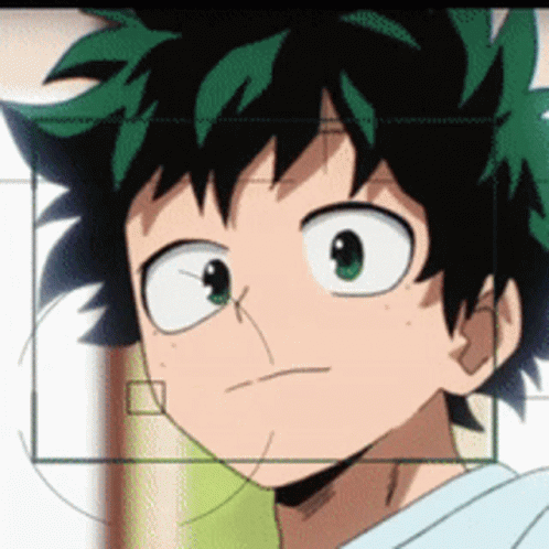 Izuku Midoriya Biting Chopsticks GIF