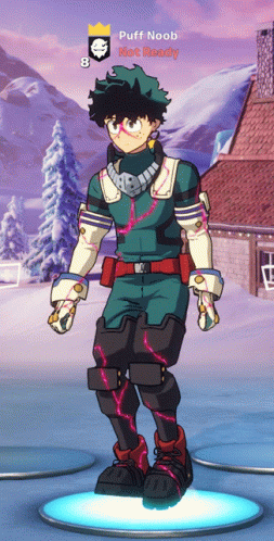 Izuku Midoriya Deku Fortnite Griddy GIF