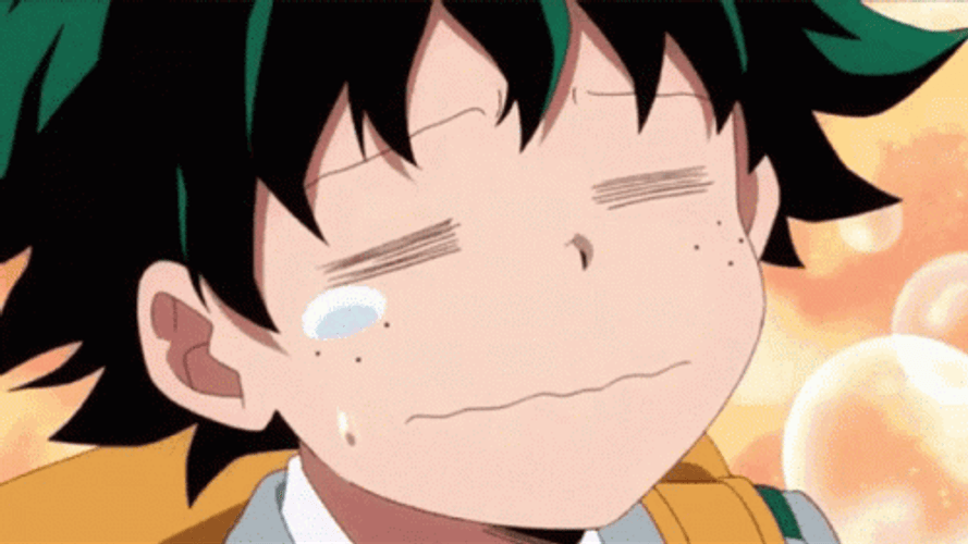 Izuku Midoriya Teary Eyed GIF