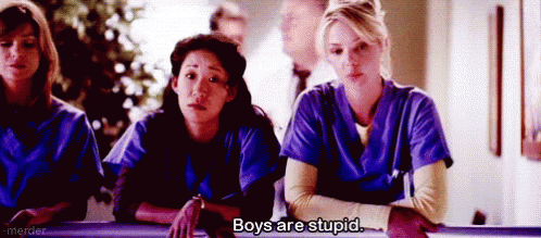 Izzie On Stupid Boys From Grey's Anatomy Series GIF