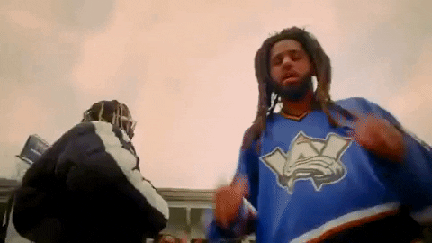 J Cole Doing Hand Binoculars GIF