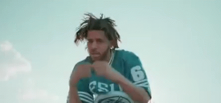 J Cole Fake Crying Gesture GIF