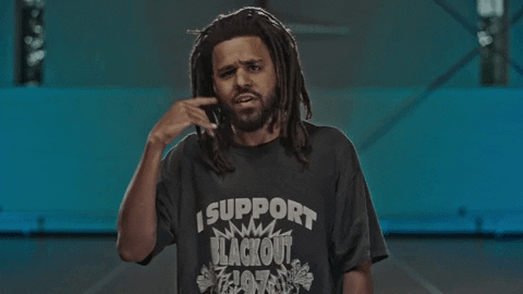 J Cole Losing Mind Gesture GIF