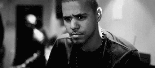 J Cole Shocked Reaction GIF