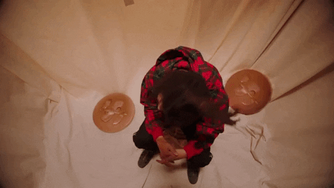 J Cole Sitting On Tiny Room GIF