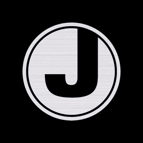 J On Blue Logo GIF