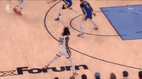 Ja Morant Dancing Half Court GIF