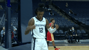 Ja Morant Gun Muscle Flex GIF