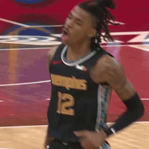 Ja Morant Hyped Up GIF