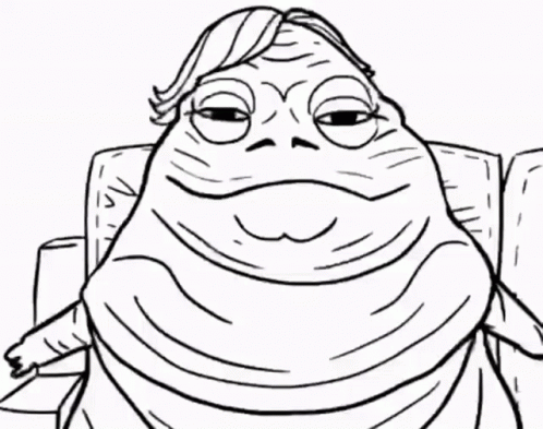 Jabba The Hut Illustration GIF