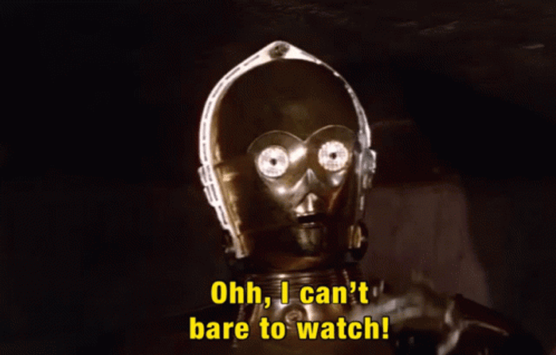 Jabba The Hut C3po Can't Bare To Watch GIF