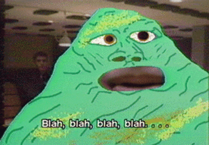 Jabba The Hut Green Blah Blah Blah GIF