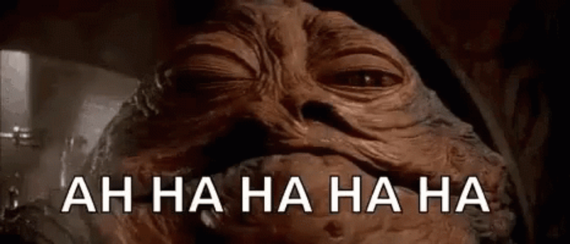 Jabba The Hut Laughing GIF