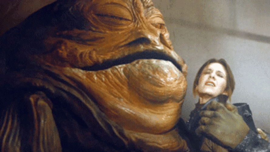 Jabba The Hutt Licking Woman GIF