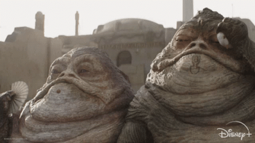Jabba The Hutt With Its Twin GIF