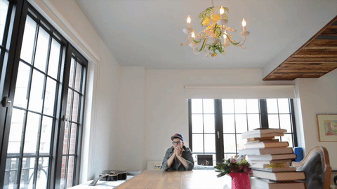 Jack Antonoff Chandelier Light GIF