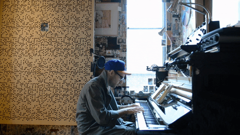 Jack Antonoff Playing Piano GIF