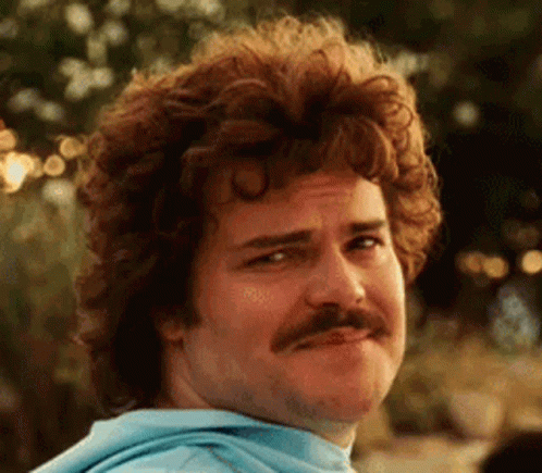 Jack Black Awkward Smile Nacho Libre Movie GIF
