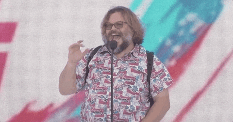 Jack Black Funny Face Teen Choice Awards GIF