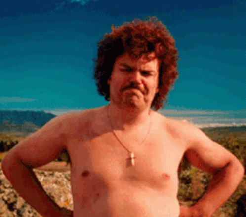 Jack Black Head Nod Nacho Libre GIF