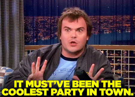 Jack Black Late Night Show With Conan O'brien GIF