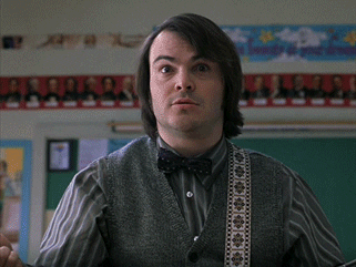 Jack Black School Of Rock Playing Guitar GIF