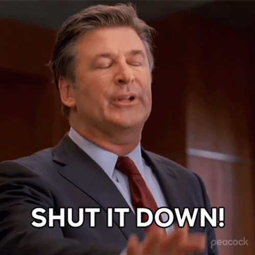 Jack Donaghy Shut It Down GIF