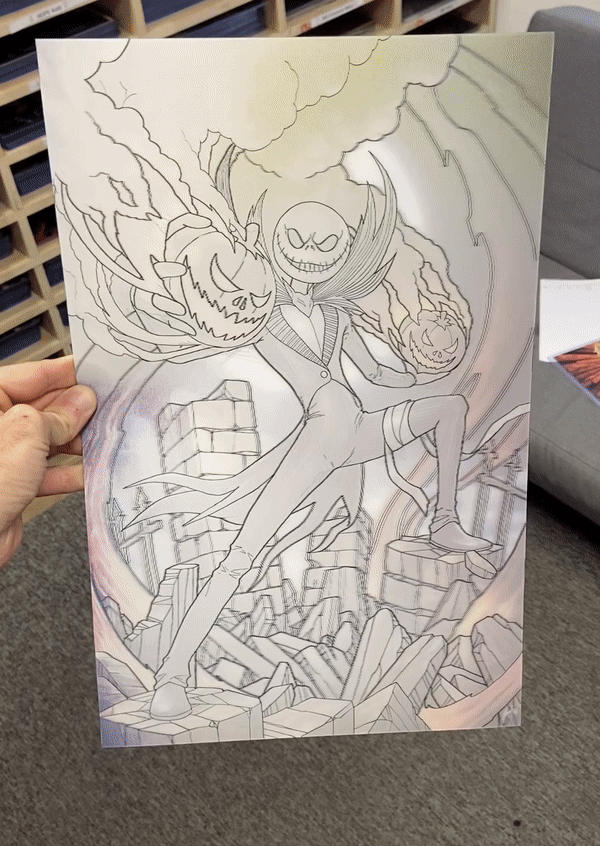 Jack Fanart Card Nightmare Before Christmas GIF