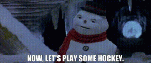 Jack Frost Let's Play Hockey GIF