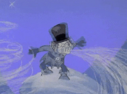 Jack Frost Yelling In Snowman Field GIF