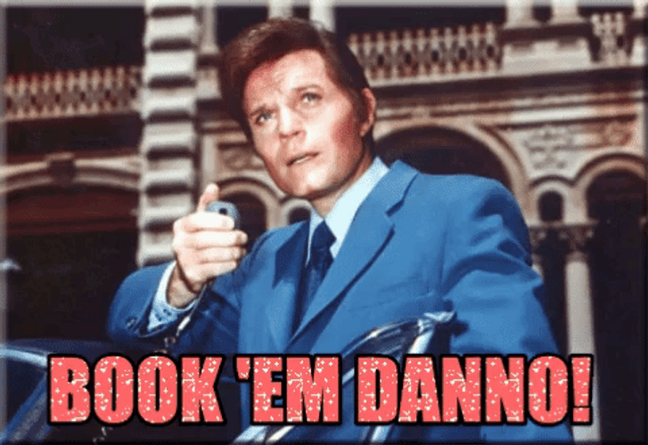 Jack Lord Book It Danno Tv Poster GIF