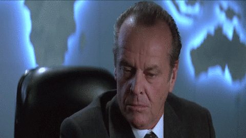 Jack Nicholson Angry Shut Up Baby I Know It GIF
