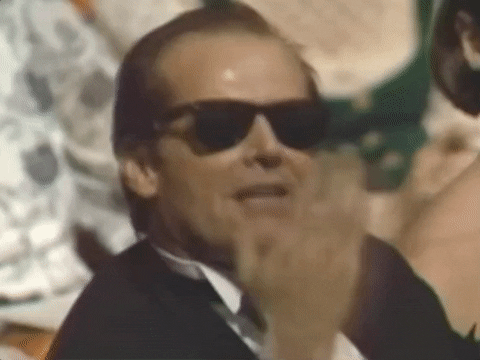 Jack Nicholson Blowing Kisses GIF