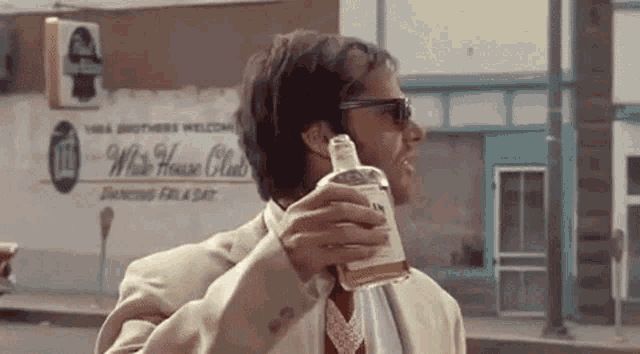 Jack Nicholson Drinking GIF