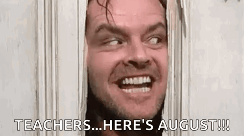 Jack Nicholson From The Shining Is Smiling While Looking Through A Doorway . GIF