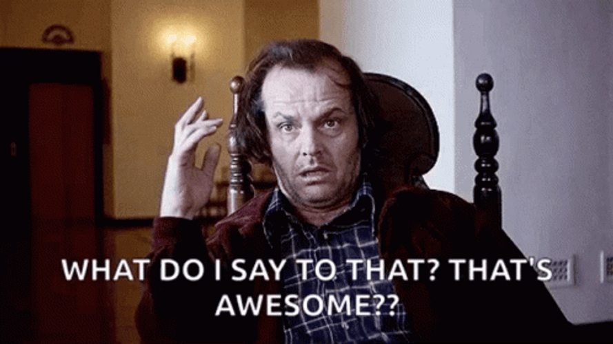 Jack Nicholson Nodding Baffled The Shining GIF