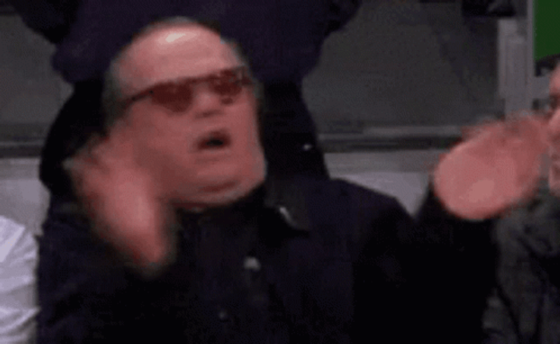 Jack Nicholson Nodding Big Claps GIF