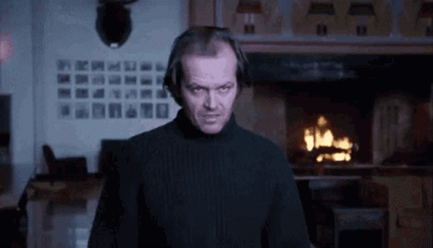 Jack Nicholson Nodding Devilish Gaze GIF